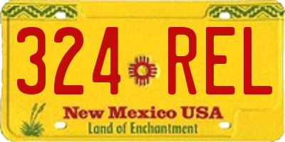 NM license plate 324REL