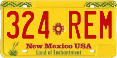 NM license plate 324REM