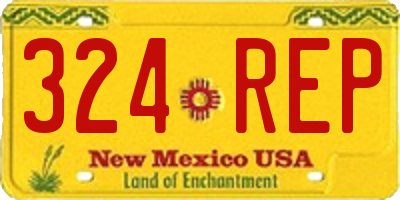 NM license plate 324REP