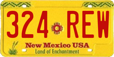 NM license plate 324REW
