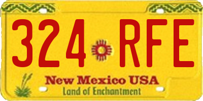 NM license plate 324RFE