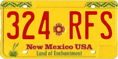 NM license plate 324RFS