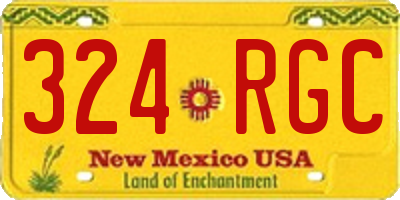 NM license plate 324RGC