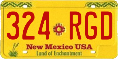 NM license plate 324RGD