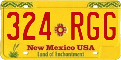 NM license plate 324RGG