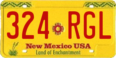 NM license plate 324RGL