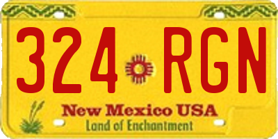 NM license plate 324RGN
