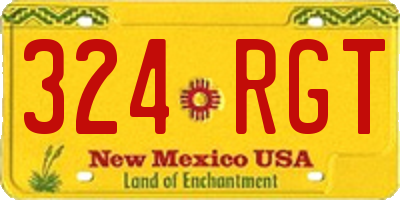 NM license plate 324RGT