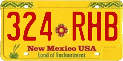NM license plate 324RHB