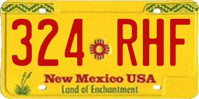 NM license plate 324RHF