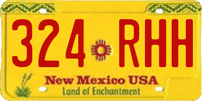 NM license plate 324RHH