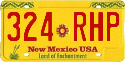 NM license plate 324RHP
