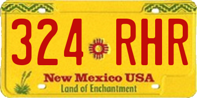 NM license plate 324RHR