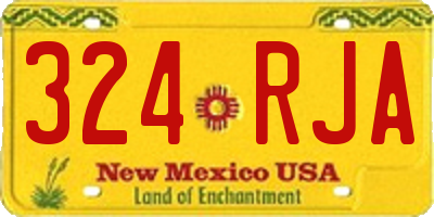 NM license plate 324RJA