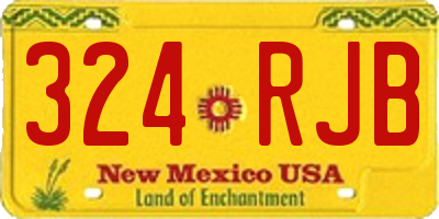 NM license plate 324RJB