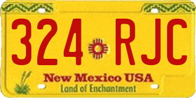 NM license plate 324RJC
