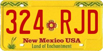 NM license plate 324RJD