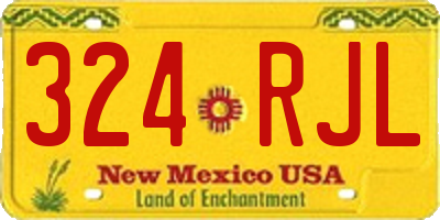 NM license plate 324RJL