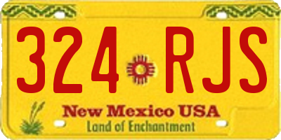 NM license plate 324RJS
