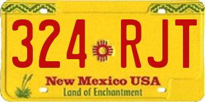 NM license plate 324RJT