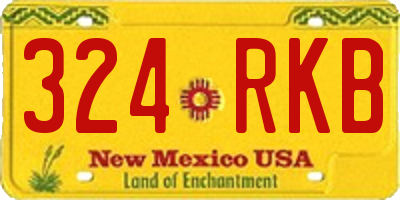 NM license plate 324RKB