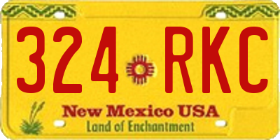 NM license plate 324RKC