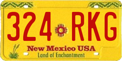 NM license plate 324RKG