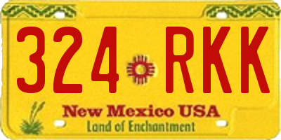 NM license plate 324RKK