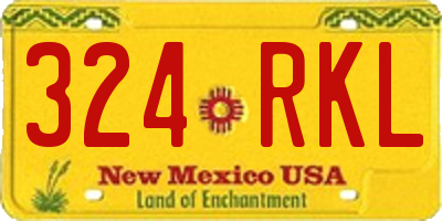 NM license plate 324RKL