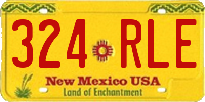NM license plate 324RLE
