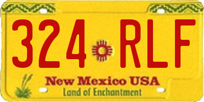 NM license plate 324RLF