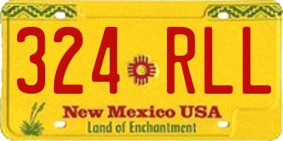 NM license plate 324RLL