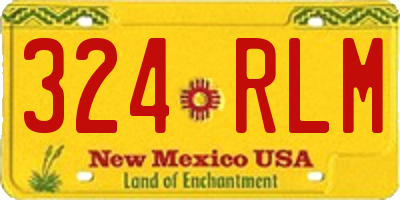NM license plate 324RLM