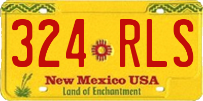 NM license plate 324RLS