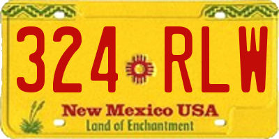 NM license plate 324RLW