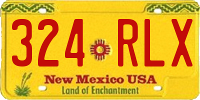 NM license plate 324RLX