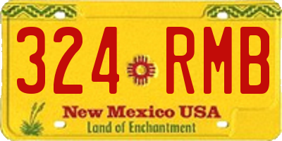 NM license plate 324RMB