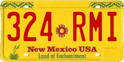 NM license plate 324RMI