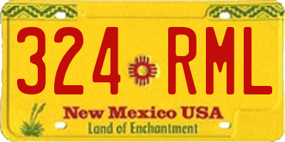 NM license plate 324RML
