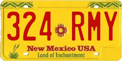 NM license plate 324RMY