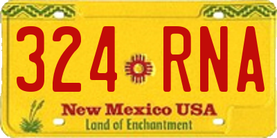 NM license plate 324RNA