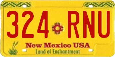 NM license plate 324RNU