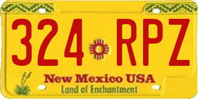 NM license plate 324RPZ