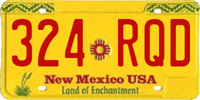 NM license plate 324RQD