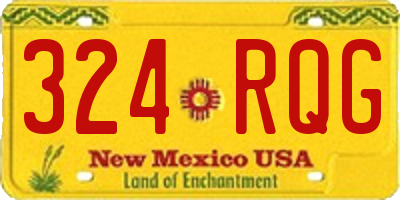 NM license plate 324RQG