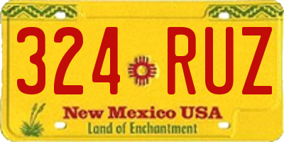 NM license plate 324RUZ