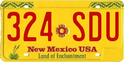NM license plate 324SDU