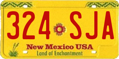 NM license plate 324SJA