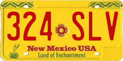 NM license plate 324SLV