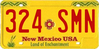 NM license plate 324SMN